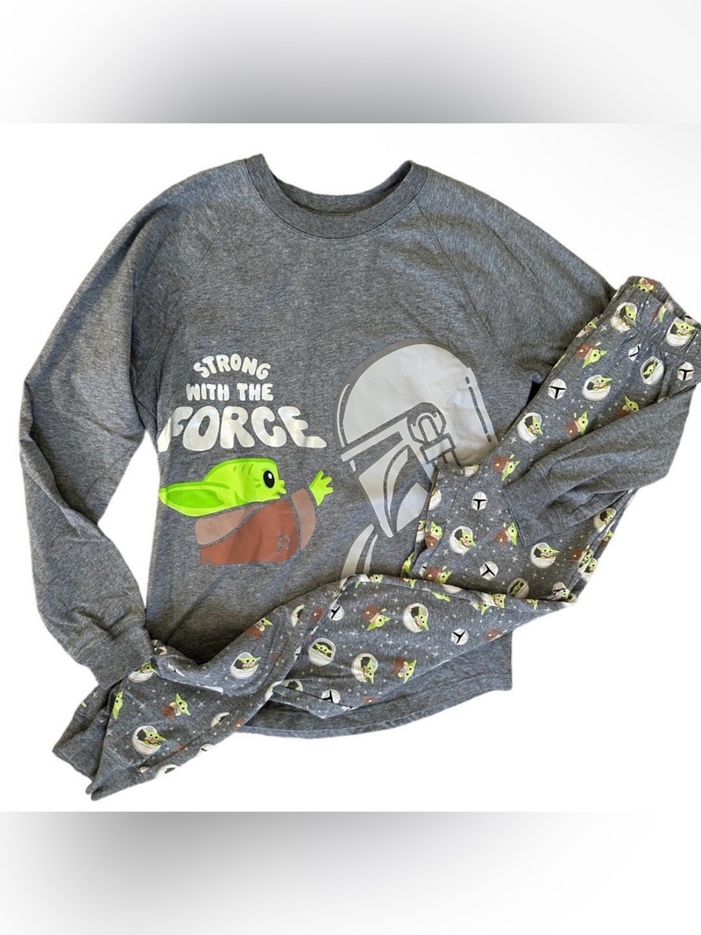 Grogu and Mandalorian Pajama Set for Adults – Star Wars: The Mandalorian S New